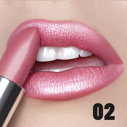 Diamond Shimmer Lipstick | Waterproof, Long-Lasting Matte Lip Color | Sparkling Metallic Matte Lip Gloss