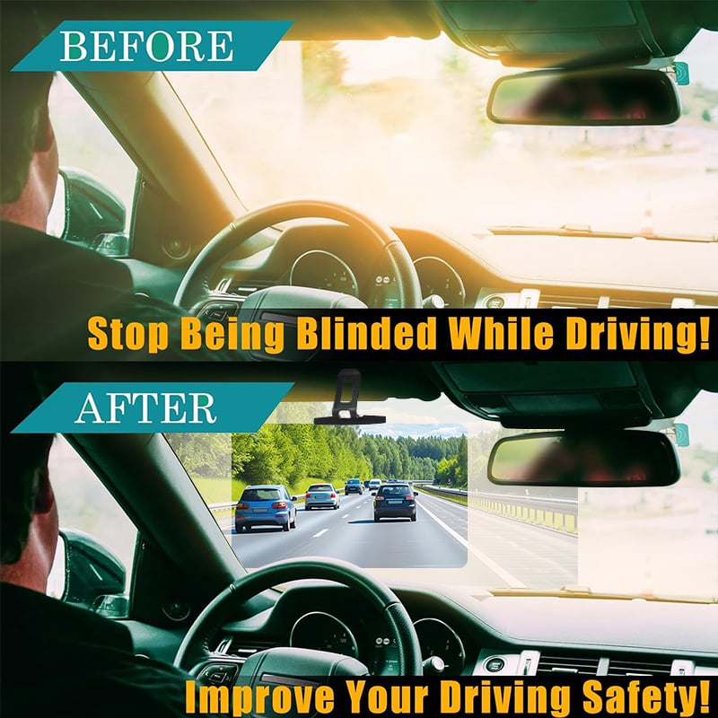 🚗 50% OFF NOW! 🎉 Anti-Glare Driving Visor – Blocks Sun & Snow Glare, Easy Clip-On & Wide Coverage ☀️📦