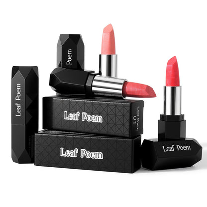 Diamond Shimmer Lipstick | Waterproof, Long-Lasting Matte Lip Color | Sparkling Metallic Matte Lip Gloss