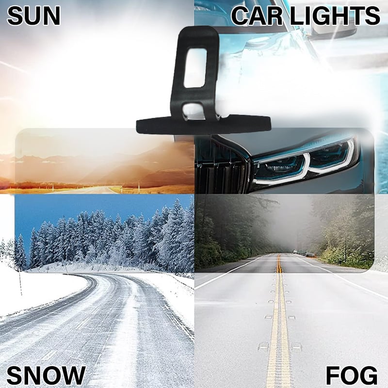 🚗 50% OFF NOW! 🎉 Anti-Glare Driving Visor – Blocks Sun & Snow Glare, Easy Clip-On & Wide Coverage ☀️📦