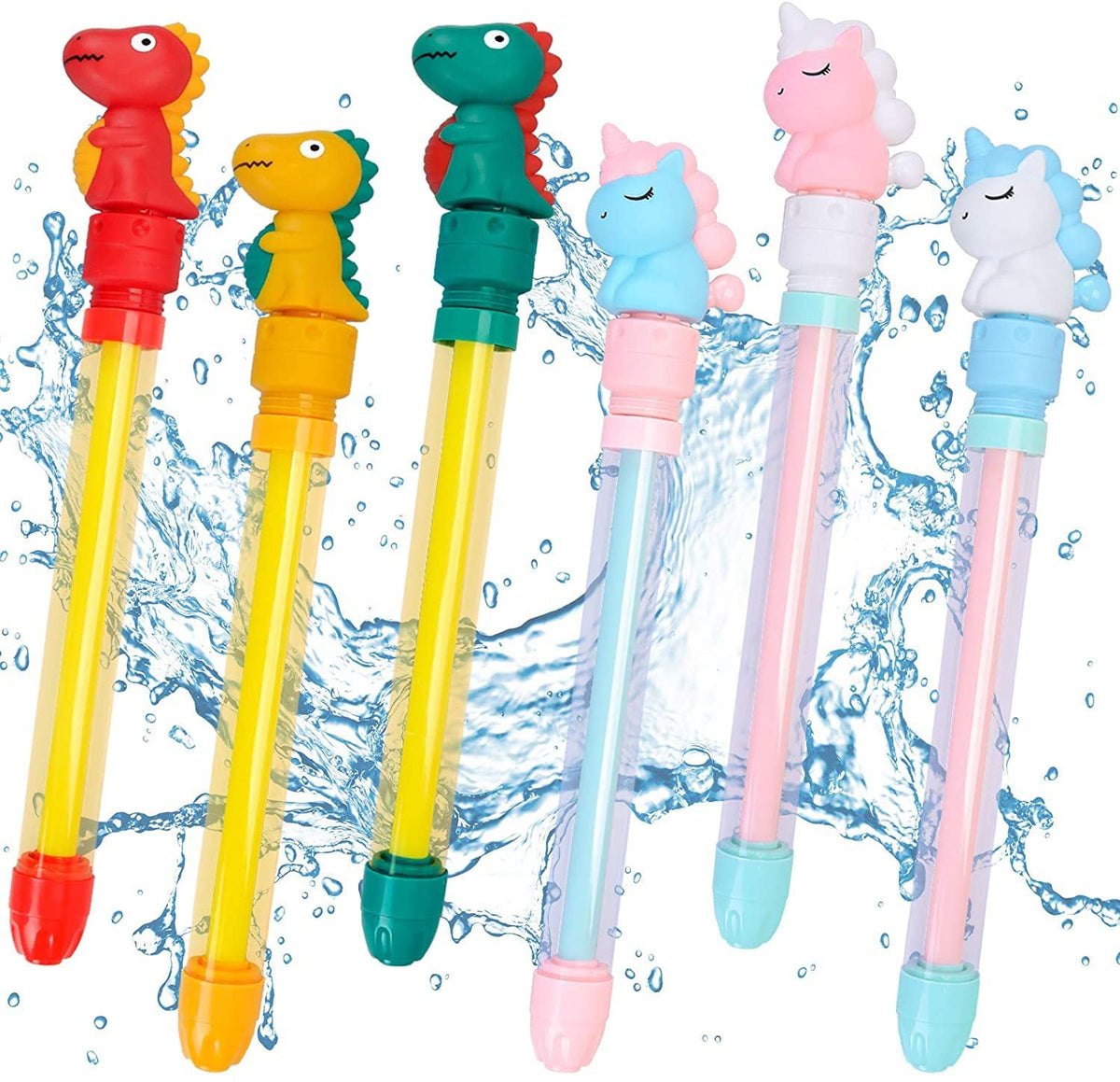 Summer Beach Water Cannon: Dinosaur-Themed Retractable Water Gun — Parent-Child Outdoor Interactive Toy