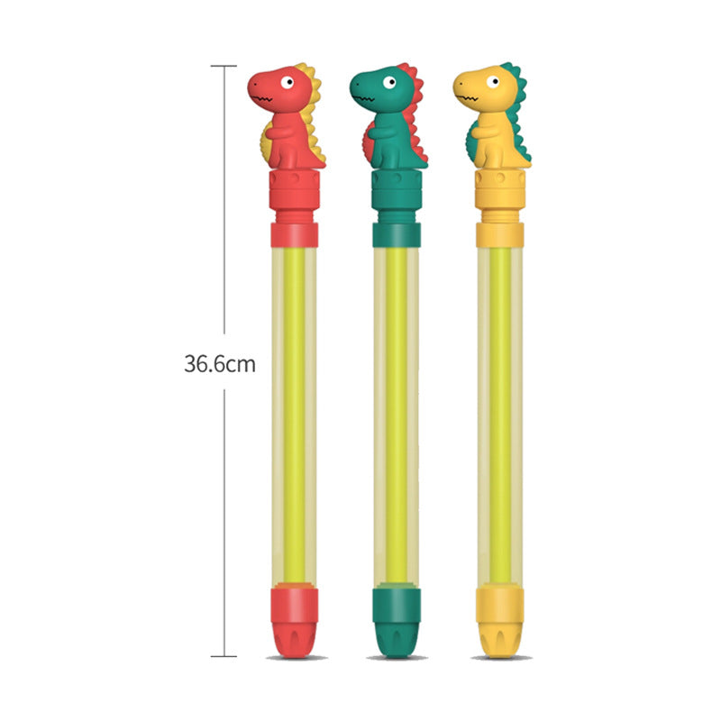 Summer Beach Water Cannon: Dinosaur-Themed Retractable Water Gun — Parent-Child Outdoor Interactive Toy