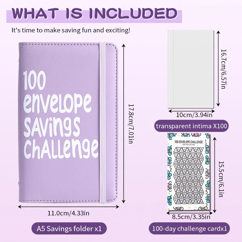 ⏰Final 4 Hours 70% OFF🎁100 Envelope Savings Challenge Book✉️💸
