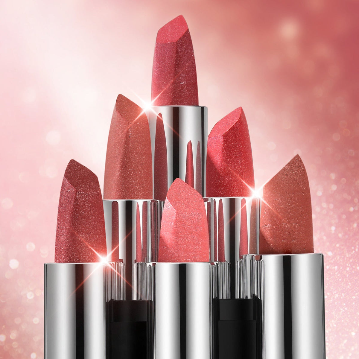 Diamond Shimmer Lipstick | Waterproof, Long-Lasting Matte Lip Color | Sparkling Metallic Matte Lip Gloss