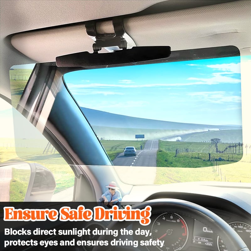 🚗 50% OFF NOW! 🎉 Anti-Glare Driving Visor – Blocks Sun & Snow Glare, Easy Clip-On & Wide Coverage ☀️📦