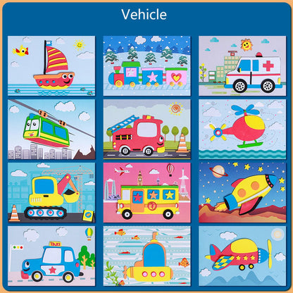 🔄🏠 Reusable Cartoon Adventure! Kids EVA Stickers, Decorate Their World🔥HOT 50% OFF!🎨✨