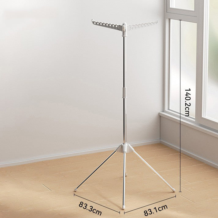 Household floor-type stainless steel folding clothesline