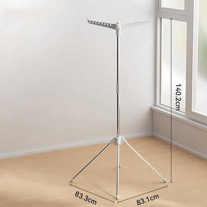 Household floor-type stainless steel folding clothesline