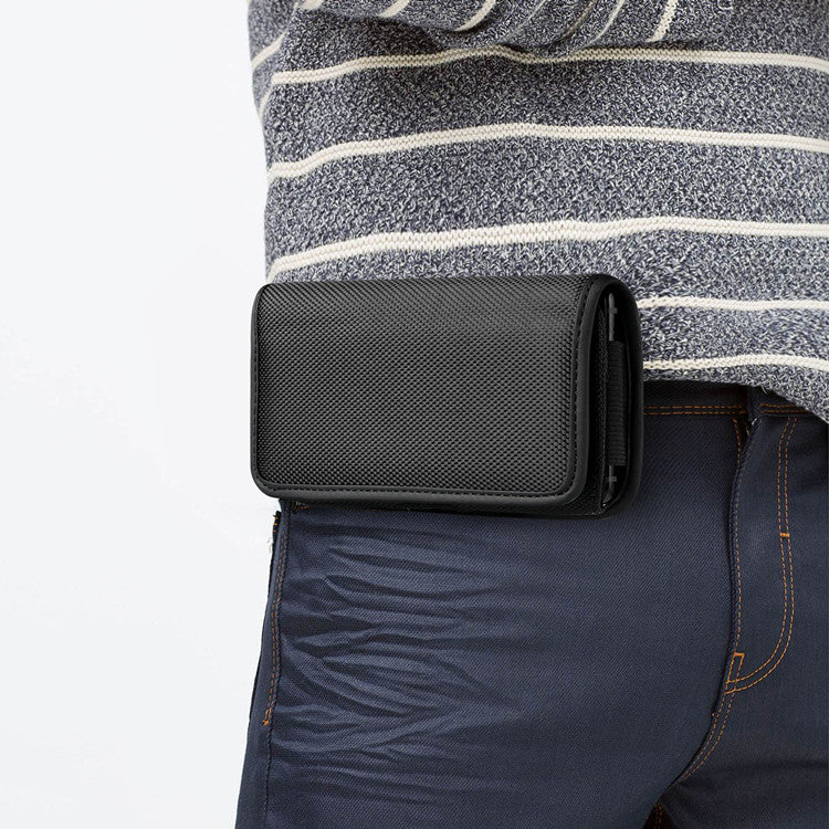 Nylon Phone Case with Belt Clip for 3.5-6.3 Inch Phones Compact Pouch Carry Case Waist Bag