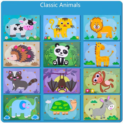 🔄🏠 Reusable Cartoon Adventure! Kids EVA Stickers, Decorate Their World🔥HOT 50% OFF!🎨✨