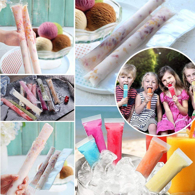 Disposable Ice Pop Bags — Food-Grade Pouches for Homemade Popsicles