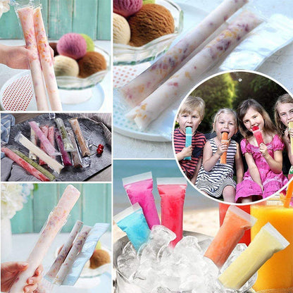 Disposable Ice Pop Bags — Food-Grade Pouches for Homemade Popsicles