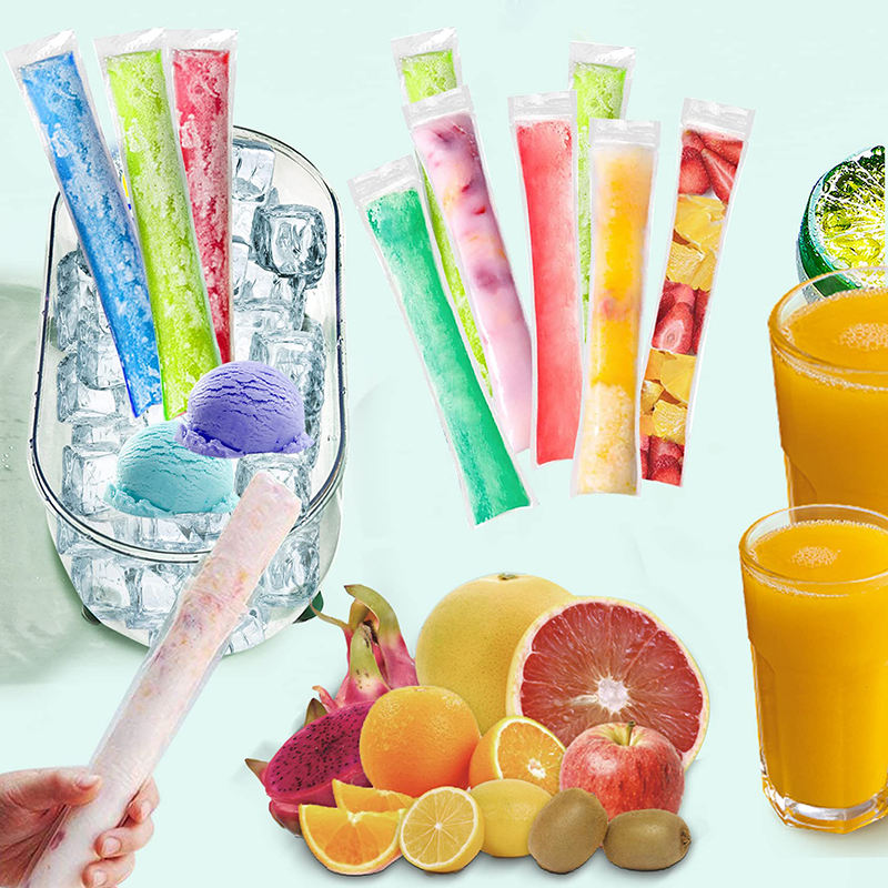 Disposable Ice Pop Bags — Food-Grade Pouches for Homemade Popsicles