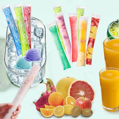 Disposable Ice Pop Bags — Food-Grade Pouches for Homemade Popsicles