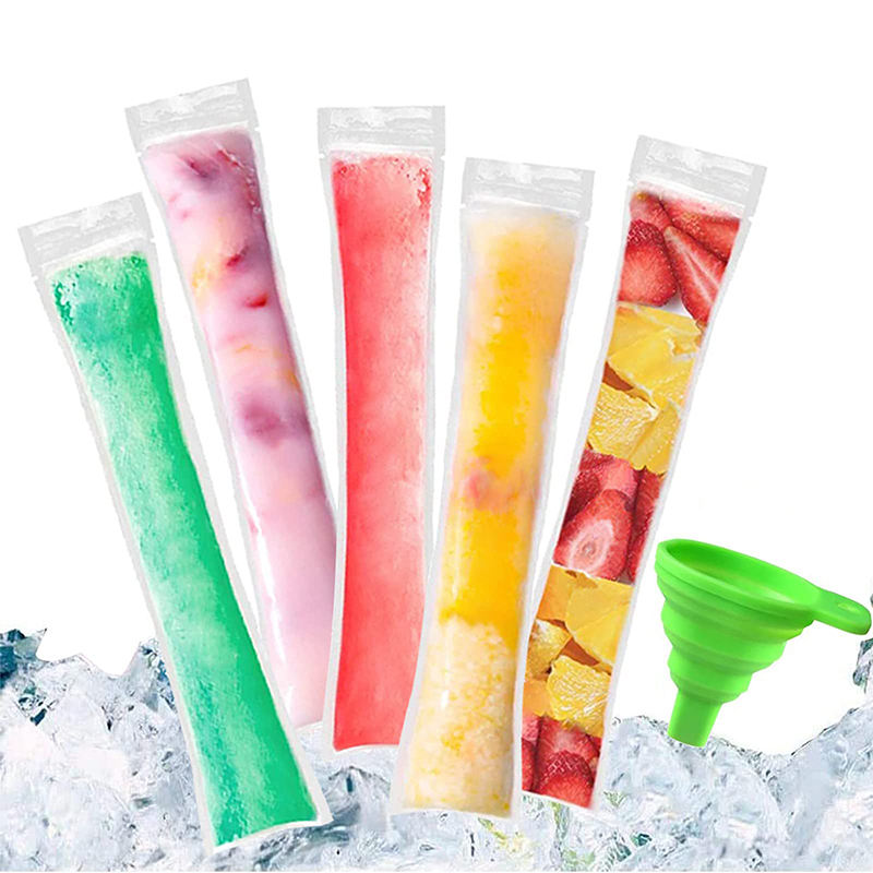 Disposable Ice Pop Bags — Food-Grade Pouches for Homemade Popsicles