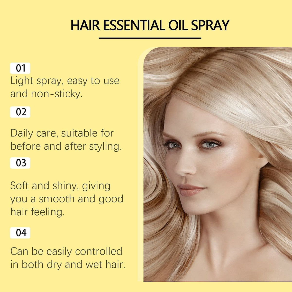 ✨Hoegoa 80ml Conditioning Oil Spray Scalp & Hair Strengthener Leave-In Conditioner Comforting Shampoo Cleanser