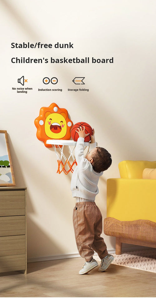 Children's basketball hoop sports toy silent liftable basketball hoop