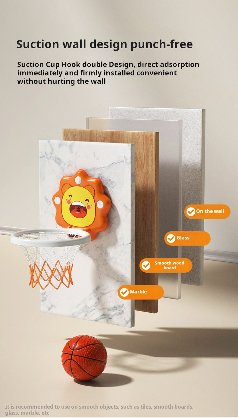 Children's basketball hoop sports toy silent liftable basketball hoop
