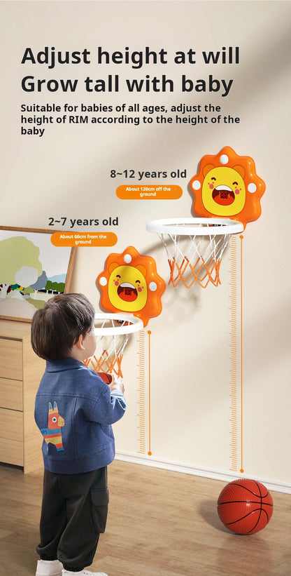 Children's basketball hoop sports toy silent liftable basketball hoop