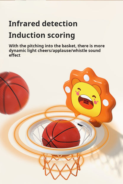 Children's basketball hoop sports toy silent liftable basketball hoop