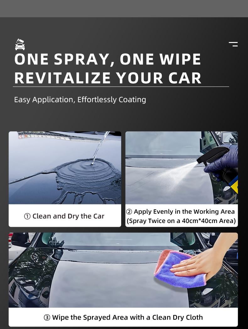 ✨LAST DAY BUY 2 GET 1 FREE🔥3-Minute Car Coating | Long-Lasting Shine & Water Repellent 🚗