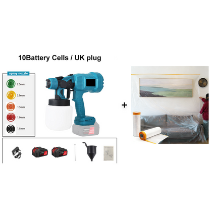 🔥🔥 50% OFF + Free Shipping! 💥 Cordless Electric Paint Sprayer – Fast, Clean & Ultra-Efficient for Perfect DIY 🎨⚡
