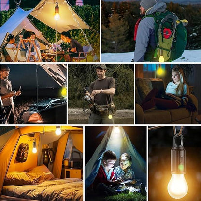 ⚡🌿 FAST CHARGE, GENTLE GLOW 🌿⚡ Hanging Camping Lantern – Vintage Style with Type-C Port, 400mAh Battery Lasts Hours. From Backyard BBQs to Moonlit Fishing, Your Perfect Portable Light. 🍢🌙🎣🏕️
