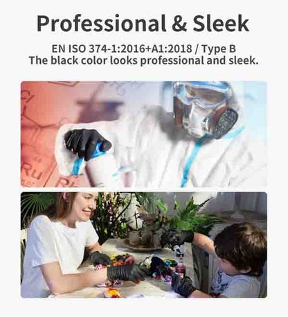 🔥Sale 53% OFF🎅100/50PCS Black Nitrile Disposable Glove