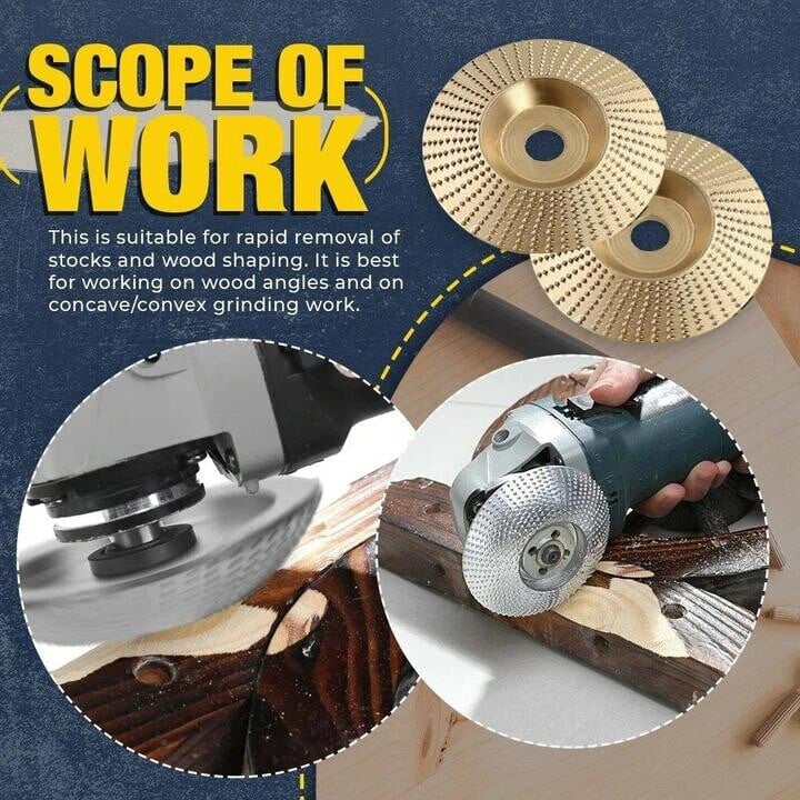📢📢40% OFF !! ⏰Premium Wood Carving Disc for Angle Grinder