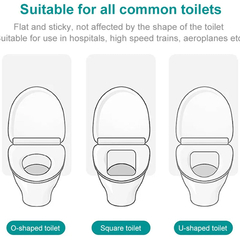🔥 Limited Time Half Price - No Peel Adhesive Disposable Toilet Cover