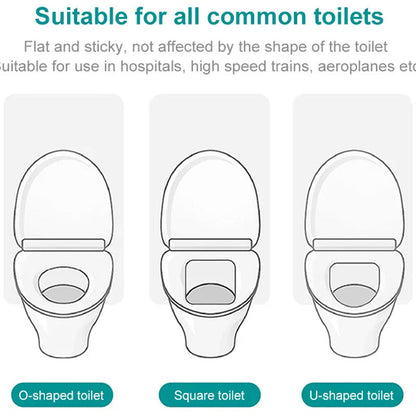 🔥 Limited Time Half Price - No Peel Adhesive Disposable Toilet Cover