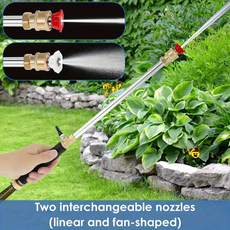 🔫 50% OFF! 💦 High-Pressure Garden Hose Nozzle – 3 Nozzles, Stainless Steel & Leak-Proof 🚗