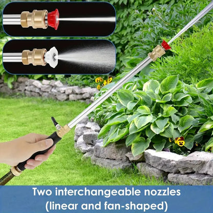 🔫 50% OFF! 💦 High-Pressure Garden Hose Nozzle – 3 Nozzles, Stainless Steel & Leak-Proof 🚗