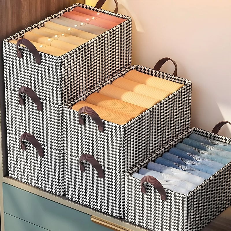 🔥 50% OFF! 👖 Foldable Jeans Organizer for Closet – Save 60% Space & Find Pants in 1 Second! 🏠