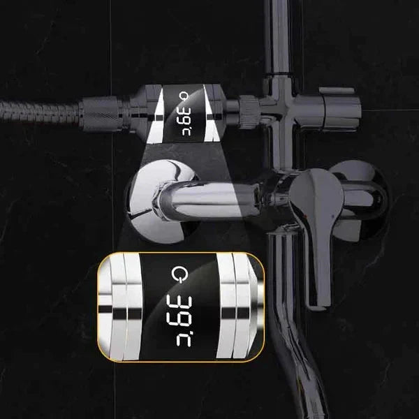 🔥Christmas Limited-Time Offer: 50% OFF!!!🔥🌡️ SHOWER THERMOMETER - LCD Display with Backlight, Easy Installation Without Tools, IPX7 Waterproof, Perfect for Modern Bathroom 🛁✨