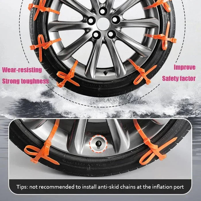 🚨 Instant Safety | Universal Nylon Tire Chains ⚡【50% OFF】