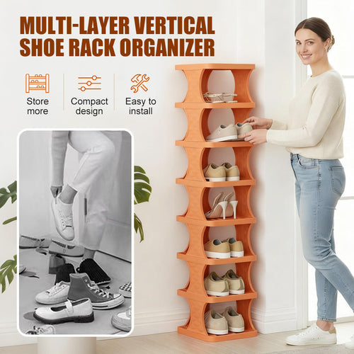 Multi-Layer Vertical Shoe Rack Organizer