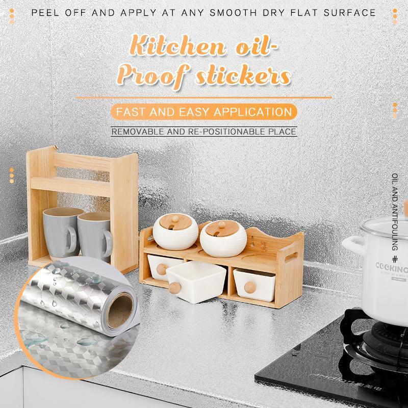 📢📢49% OFF !! ⏰Kitchen Peel and Stick Wallpaper Backsplash Waterproof Kitchen Stickers