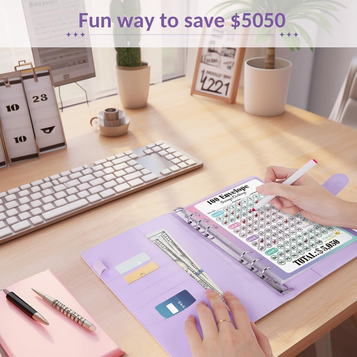 ⏰Final 4 Hours 70% OFF🎁100 Envelope Savings Challenge Book✉️💸