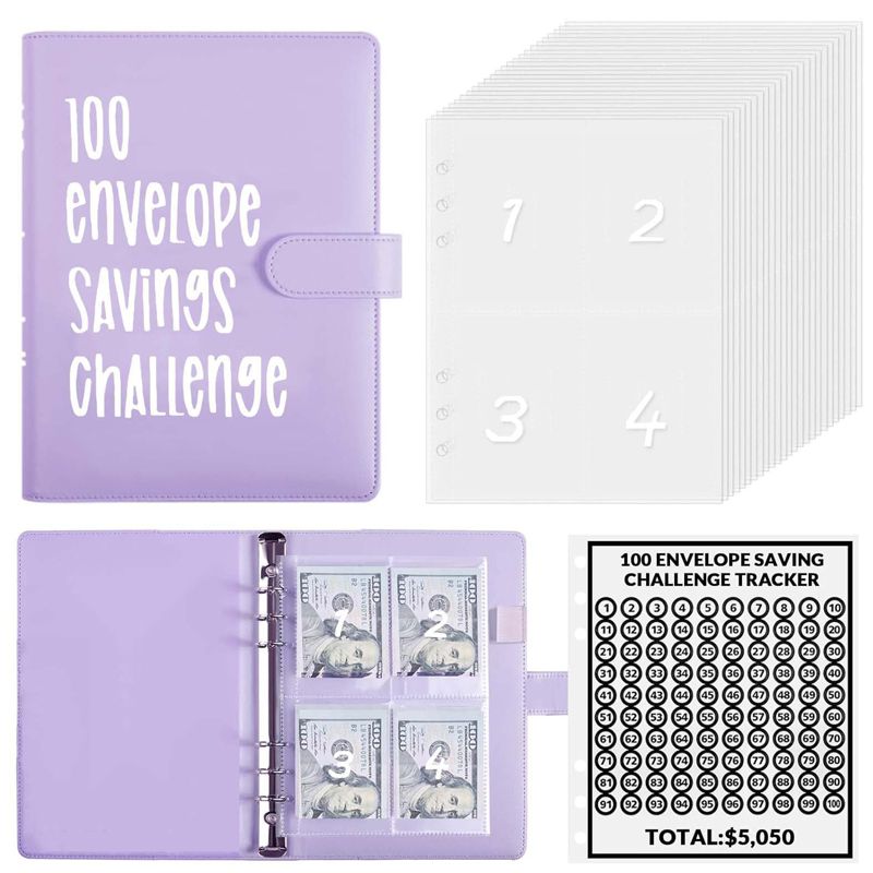 ⏰Final 4 Hours 70% OFF🎁100 Envelope Savings Challenge Book✉️💸