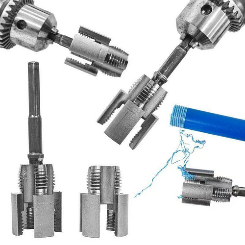 🔥Integrated Internal & External Pipe Threading Tool