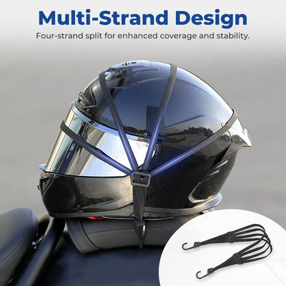 Universal Motorcycle Helmet Luggage Rope with 2 Hooks