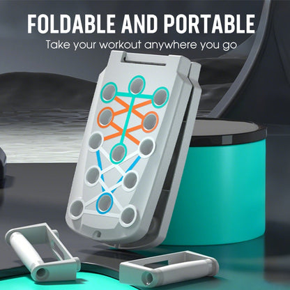 Foldable Push-up Board with Color-Coded Guide