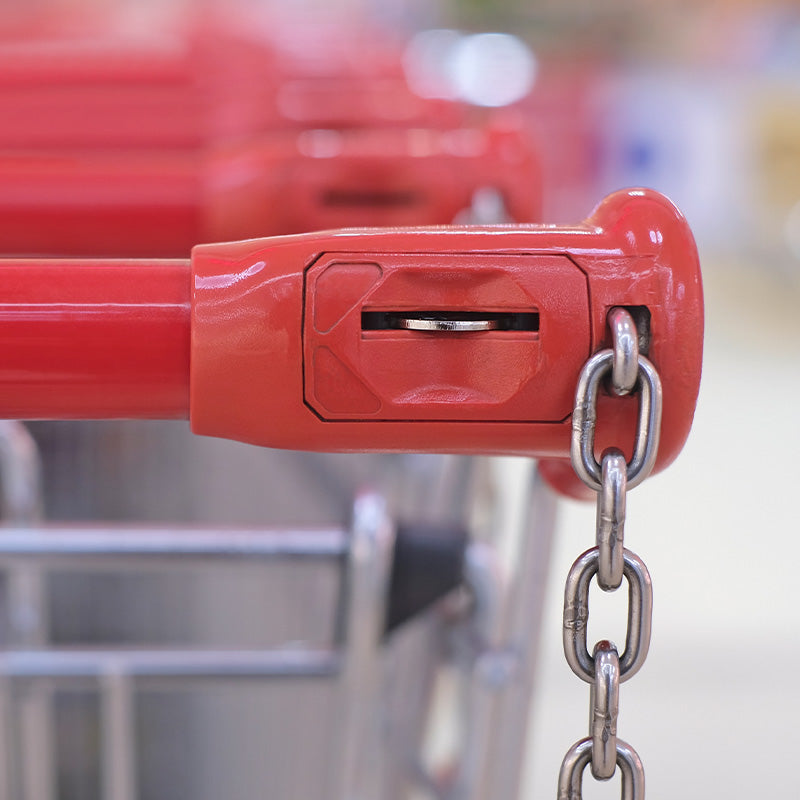 Creative Shopping Trolley Token Keychain