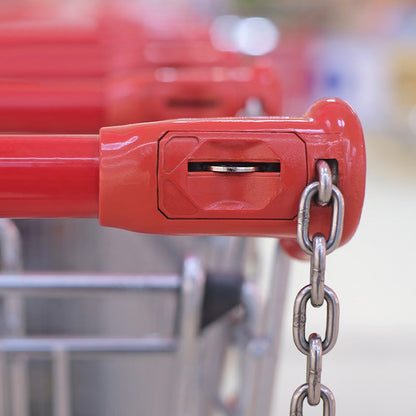Creative Shopping Trolley Token Keychain