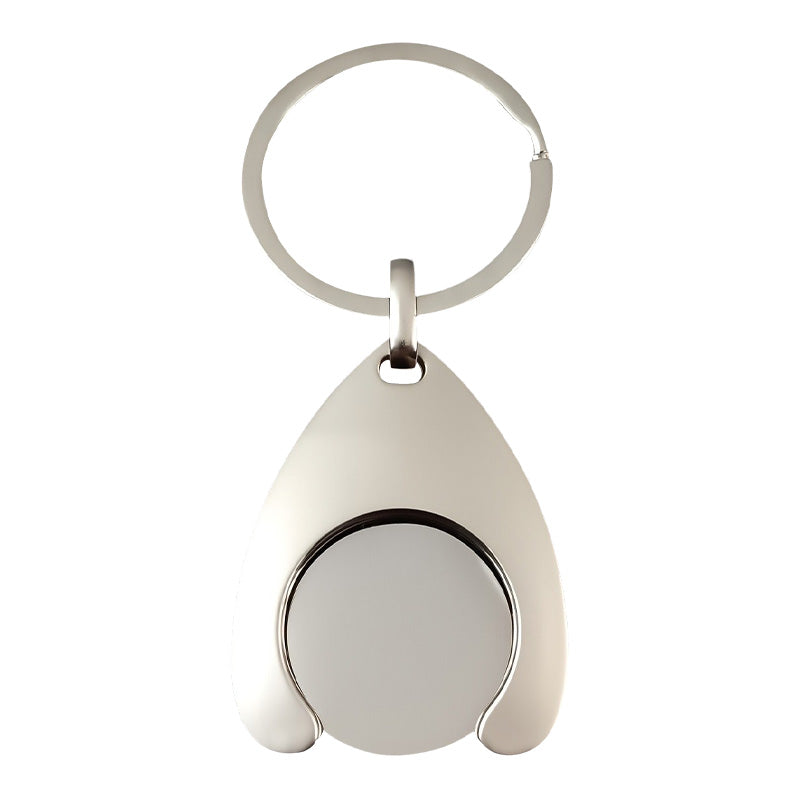 Creative Shopping Trolley Token Keychain