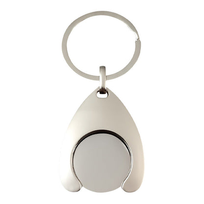 Creative Shopping Trolley Token Keychain