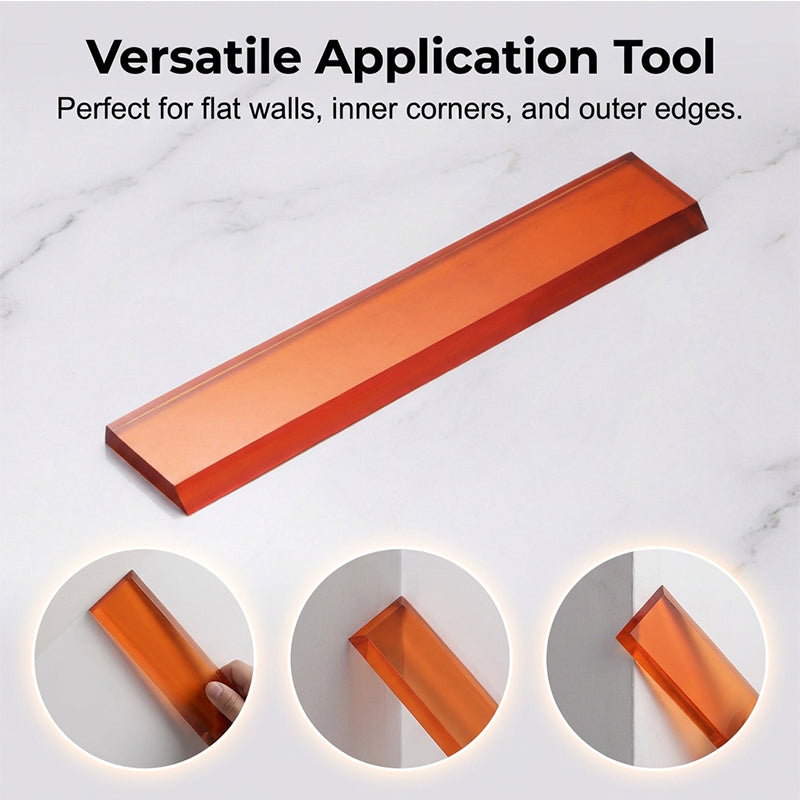 Flexible Arc Putty Scraper – Stainless Steel Blade, Ergonomic Grip & Perfect for Precision Work 🛠️