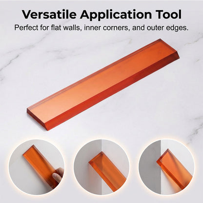 Flexible Arc Putty Scraper – Stainless Steel Blade, Ergonomic Grip & Perfect for Precision Work 🛠️