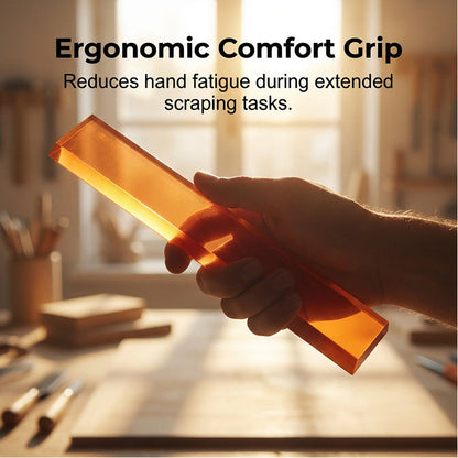 Flexible Arc Putty Scraper – Stainless Steel Blade, Ergonomic Grip & Perfect for Precision Work 🛠️